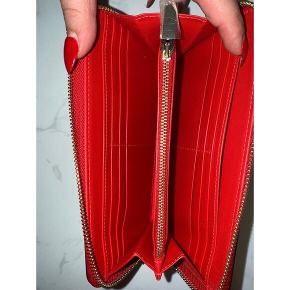 Christian Louboutin Panettone Zip Wallet in Kraft/Red - Picture 2 of 7